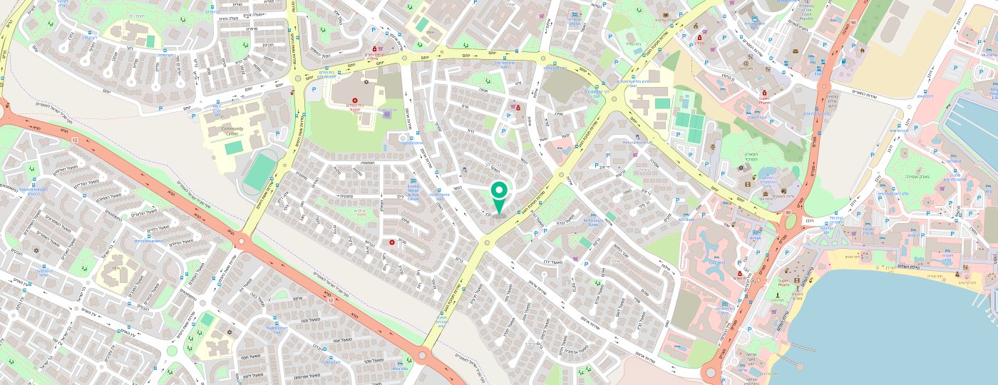 Carte de l’emplacement de Ora Garden à Eilat