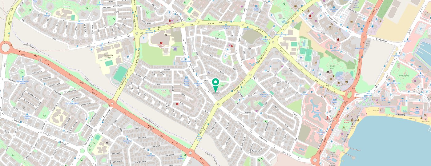 Map showing the location of Tenerife in Eilat
